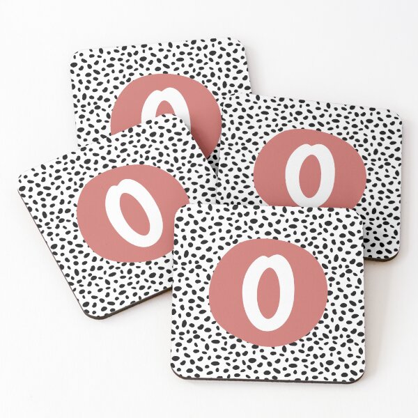 Item preview, Dalmatian Spot Pink O Monogram, Initial, Letter, Name designed and sold by CocoandDaisy.