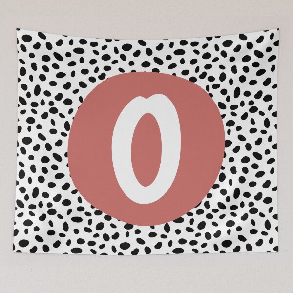 Item preview, Dalmatian Spot Pink O Monogram, Initial, Letter, Name designed and sold by CocoandDaisy.