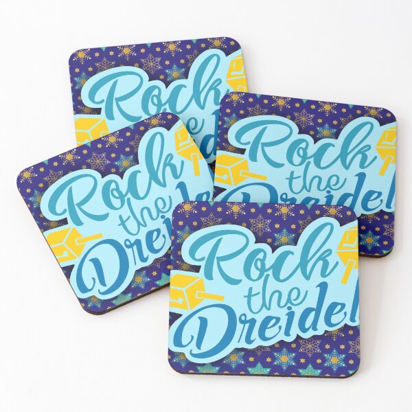 Item preview, Rock The Dreidel Star Of David All Over Print Gold Blue Happy Hanukkah designed and sold by Sunny Collections.
