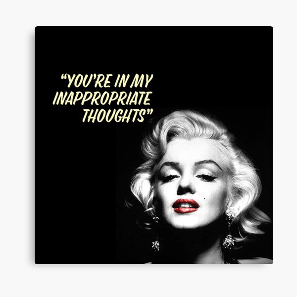 Marilyn Monroe Quote Wall Art Redbubble