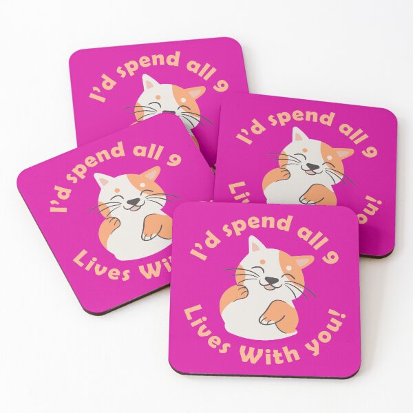 Item preview, Spend all nine lives with you cute cat designed and sold by Piztees.