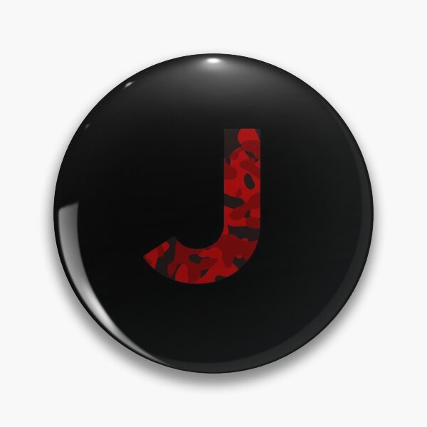 Item preview, Letter J Red Camo Design designed and sold by NECHSTORE.
