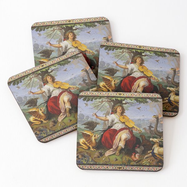 Item preview, ORPHEUS ENCHANTING ANIMALS WITH HIS MUSIC Baroque Mosaic designed and sold by BulganLumini.