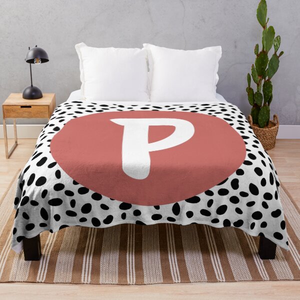 Item preview, Dalmatian Spot Pink P Monogram, Initial, Letter, Name designed and sold by CocoandDaisy.