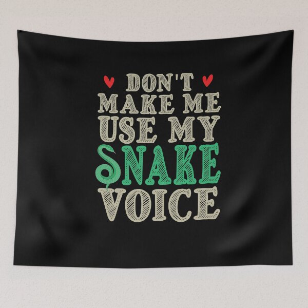 Item preview, Don't Make Me Use My Snake Voice, Cute Funny Gift Ideas For Snake Lovers designed and sold by awesomedraw.
