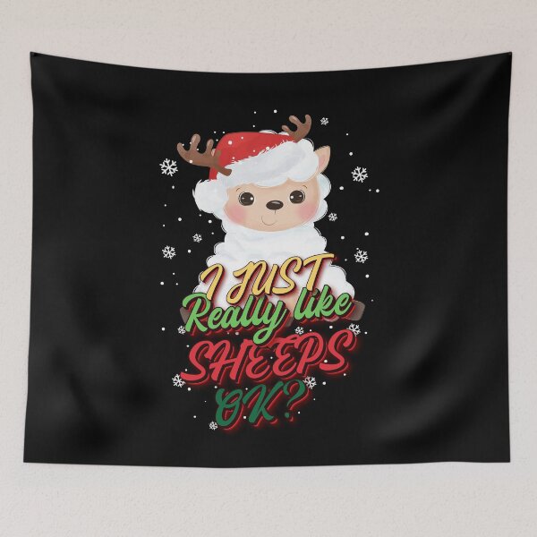 Item preview, I Just Really Like SHEEPS OK - Christmas SHEEPS Lovers Gift designed and sold by yeknow.