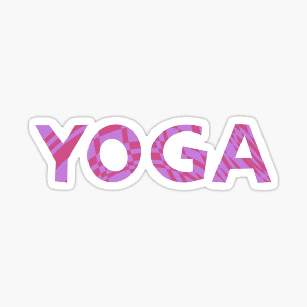 yoga meditation logo design Sticker