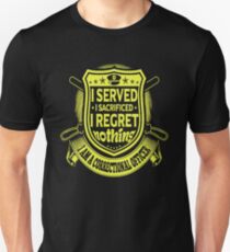 Correctional Officer I served I regret nothing Slim Fit T-Shirt