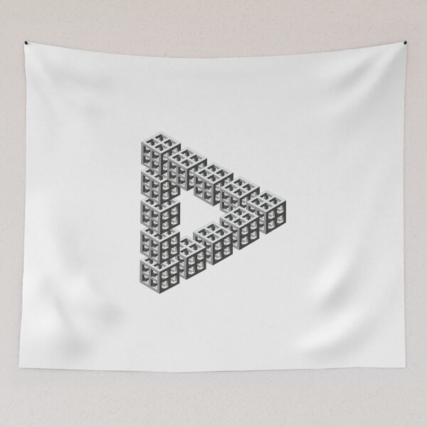 Item preview, Vector drawing of impossible triangle designed and sold by binti163.