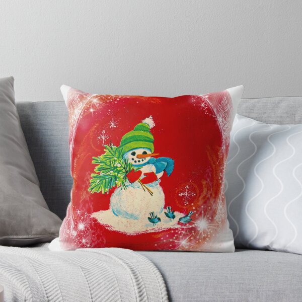 Item preview, Vintage Snowman Illustration Print designed and sold by Mary Riley.
