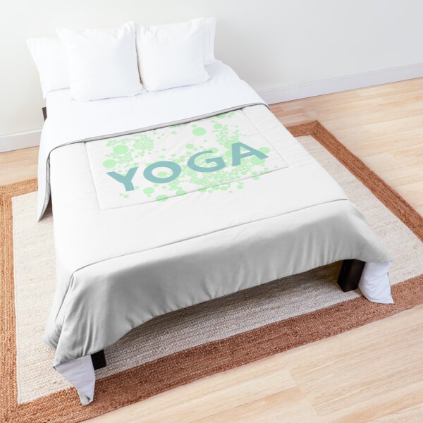 yoga meditation font symbol Comforter