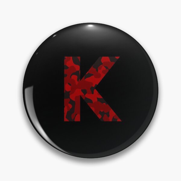 Item preview, Letter K Red Camo Design designed and sold by NECHSTORE.