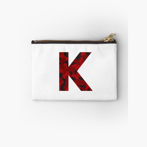 Item preview, Letter K Red Camo Design designed and sold by NECHSTORE.