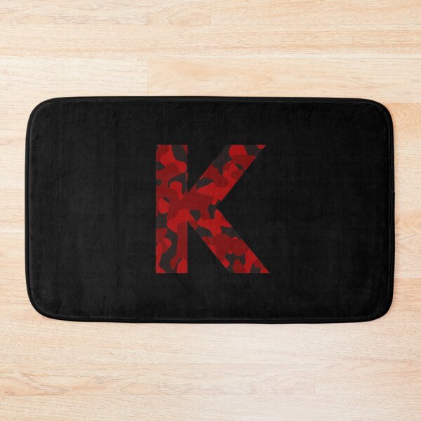 Item preview, Letter K Red Camo Design designed and sold by NECHSTORE.