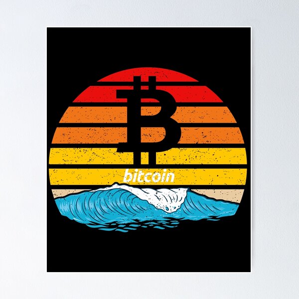 Item preview,  Bitcoin Ride the Wave designed and sold by Bitcoin-Fashion.