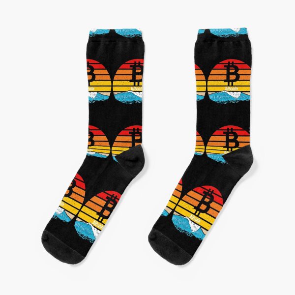 Bitcoin Ride the Wave Socks