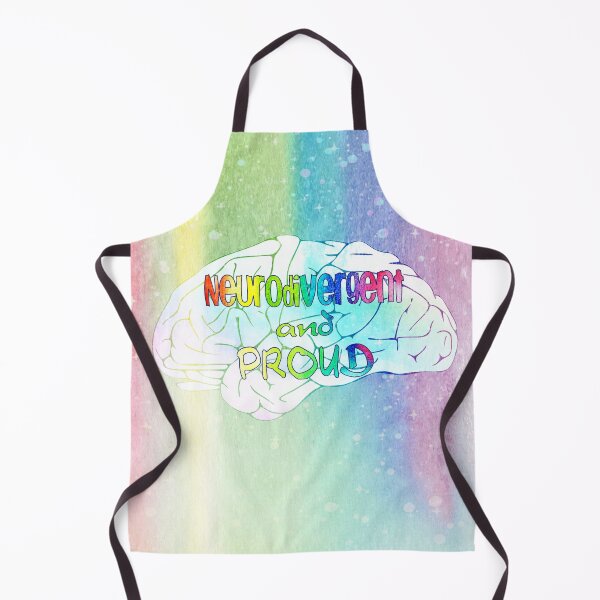 Item preview, Neurodivergent and proud (brain graphic) designed and sold by NatLeBrunDesign.