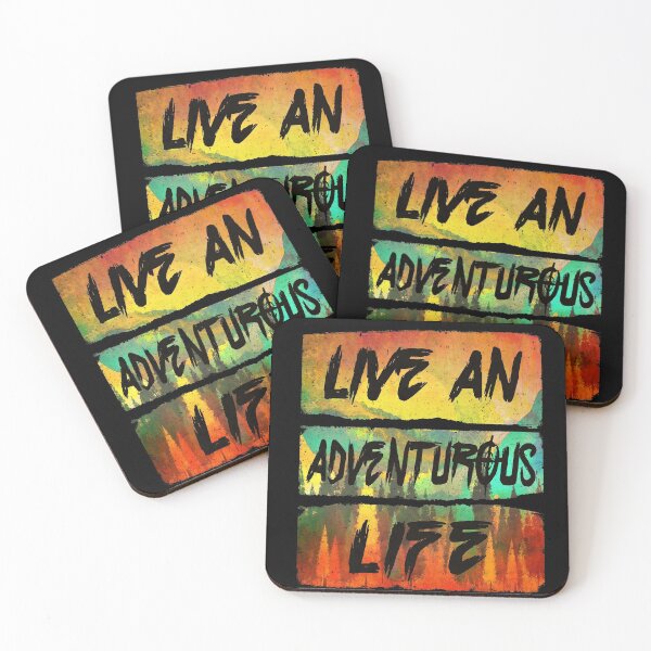 Item preview, Live An Adventurous Life (Inspirational Quote - Enjoy Yourself - Do Crazy Things) designed and sold by SassyClassyMe.