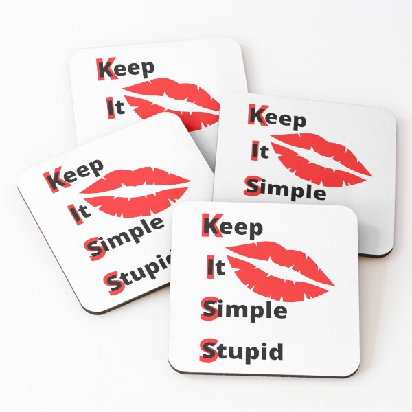 Item preview, Keep It Simple Stupid (KISS) designed and sold by SunQuestDD.