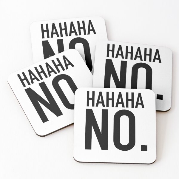 Item preview,  HAHAHA NO, laugh, funny, humor T-Shirt designed and sold by SLV7R.