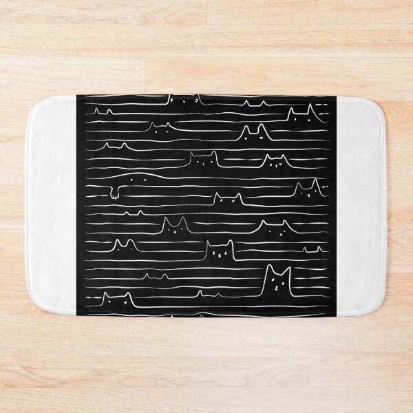 Item preview, Doodle Lined Cats designed and sold by aliisik.