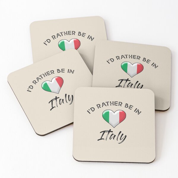 Item preview, I'd rather be in Italy. With the Italian flag. designed and sold by obedtheartist.