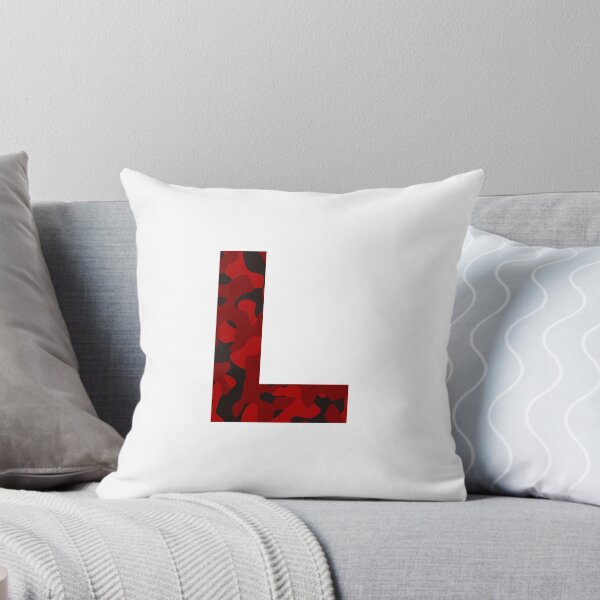 Item preview, Letter L Red Camo Design designed and sold by NECHSTORE.