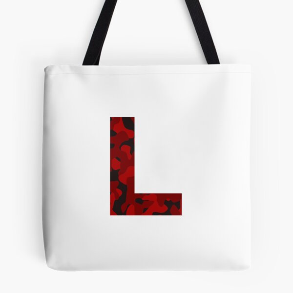 Item preview, Letter L Red Camo Design designed and sold by NECHSTORE.