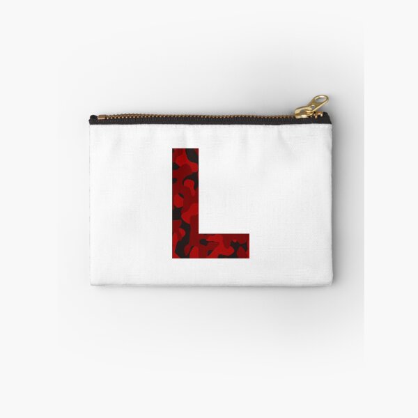 Item preview, Letter L Red Camo Design designed and sold by NECHSTORE.