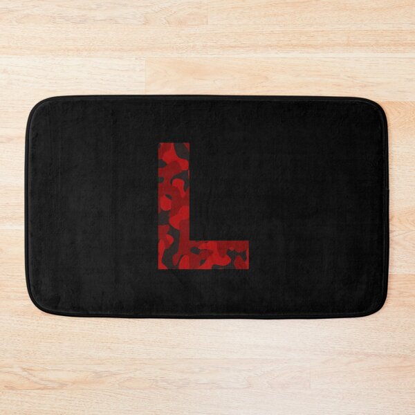 Item preview, Letter L Red Camo Design designed and sold by NECHSTORE.