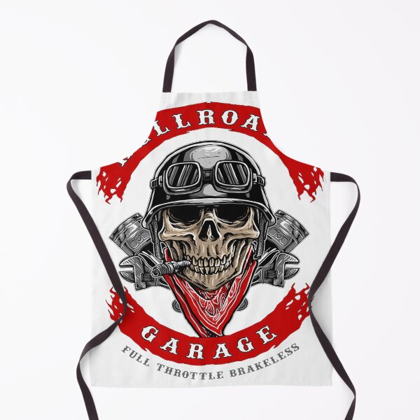 Item preview, Biker skull Hell Road designed and sold by ivankarla.