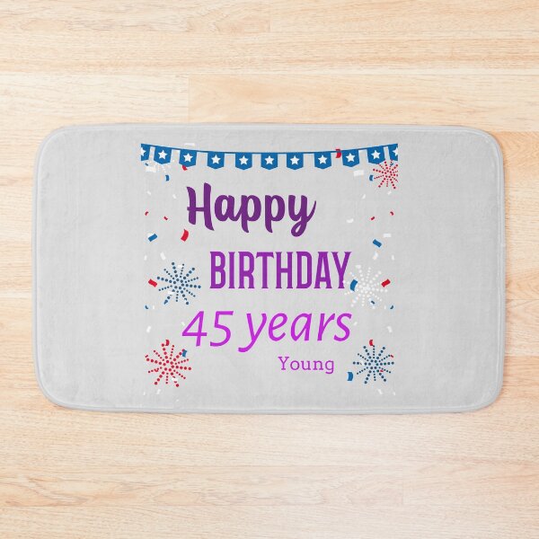 Item preview, Happy Birthday 45 years young designed and sold by Ayurveda Fun Store.