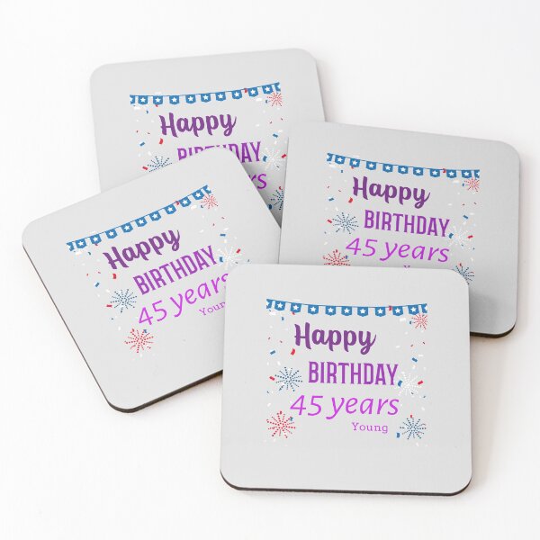 Item preview, Happy Birthday 45 years young designed and sold by Ayurveda Fun Store.