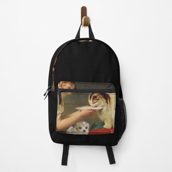 Item preview, Angry cat, scared dog painting meme designed and sold by D0NN13D1N0.