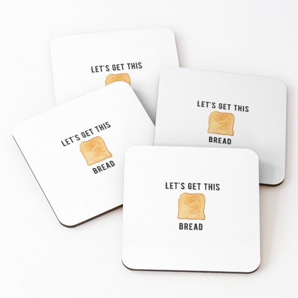 Item preview, Lets Get This Bread Quote Sticker Design designed and sold by AritraSur.
