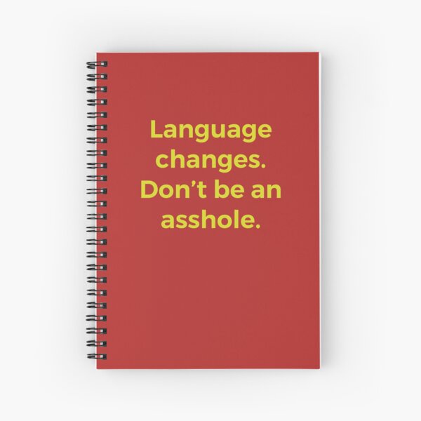 Language changes Spiral Notebook