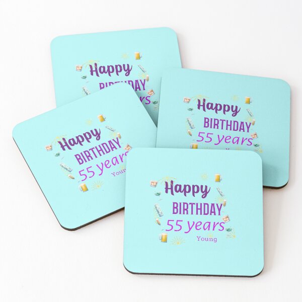 Item preview, Happy Birthday 55 years young designed and sold by Ayurveda Fun Store.