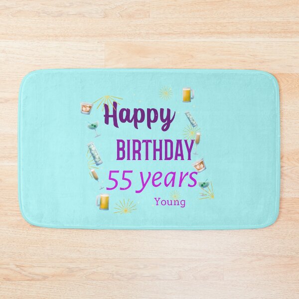Item preview, Happy Birthday 55 years young designed and sold by Ayurveda Fun Store.