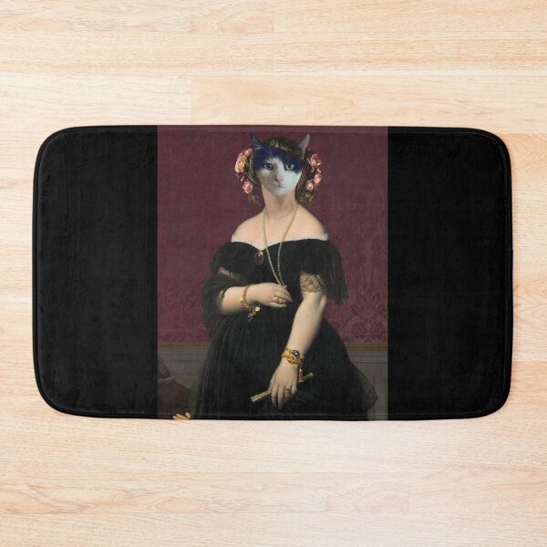 Item preview, Funny Aristocrat pet Cat portrait in Rennaisance woman fine art  designed and sold by conceptDVS.