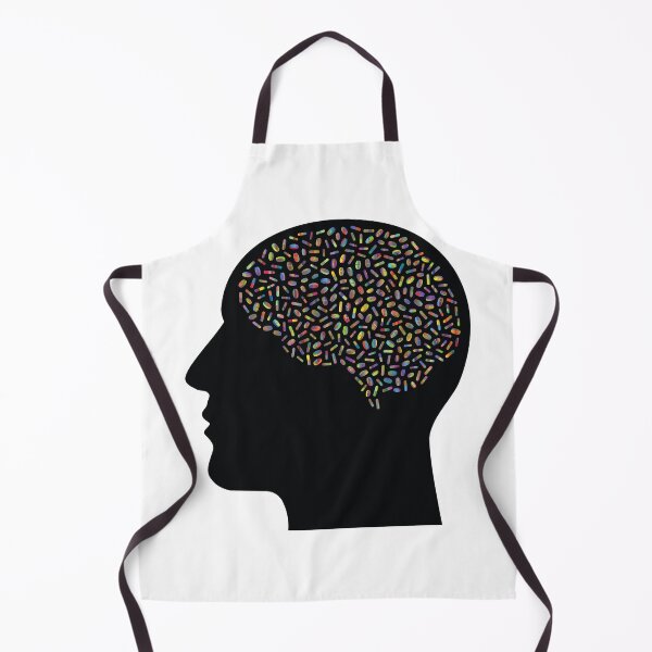 Item preview, Brain with colorful pills designed and sold by binti163.