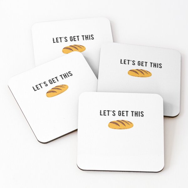Item preview,  Lets Get This Bread Quote Sticker Design designed and sold by AritraSur.