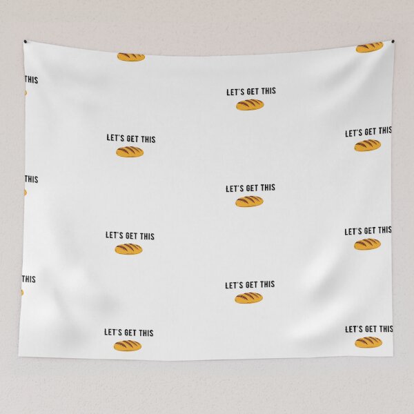 Item preview,  Lets Get This Bread Quote Sticker Design designed and sold by AritraSur.