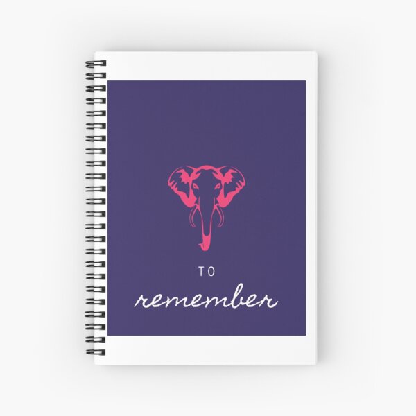 Journal to Remember with Elephant Spiral Notebook