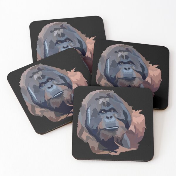 Item preview, O is for Orangutan,Orangutan – Majestic Great Ape Wildlife Illustration designed and sold by PrettylittlepastelUk.