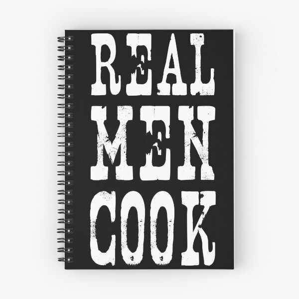 Item preview, Real Men Cook black designed and sold by YYZDesign.