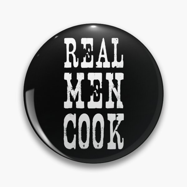 Item preview, Real Men Cook black designed and sold by YYZDesign.