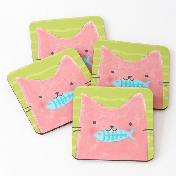 Item preview, Cat & Fish designed and sold by blushingmeow.
