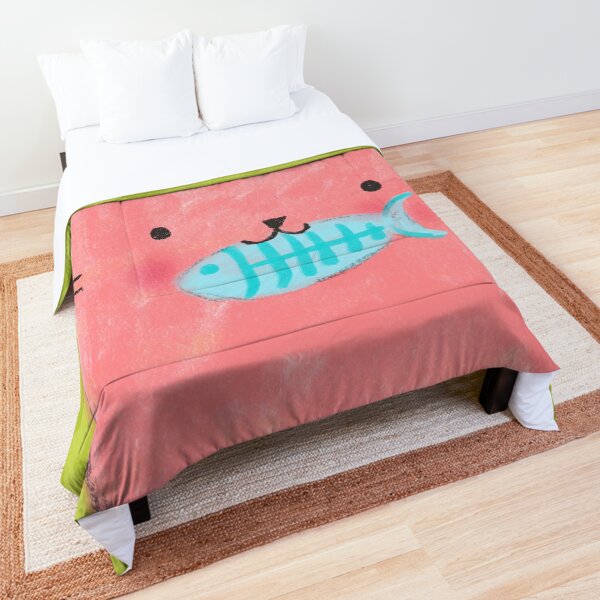 Cat & Fish Comforter