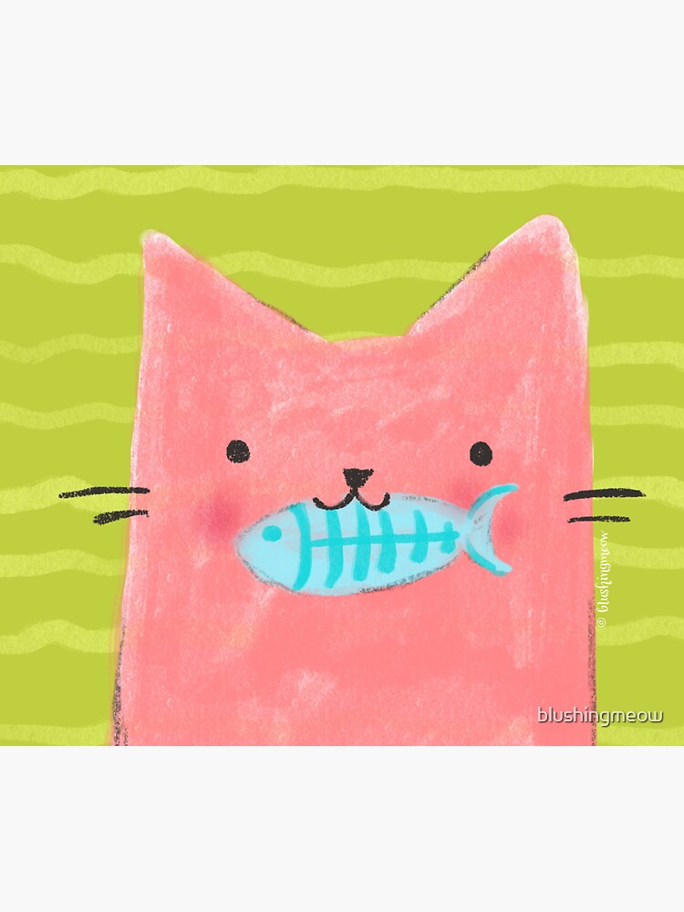 Cat & Fish by blushingmeow