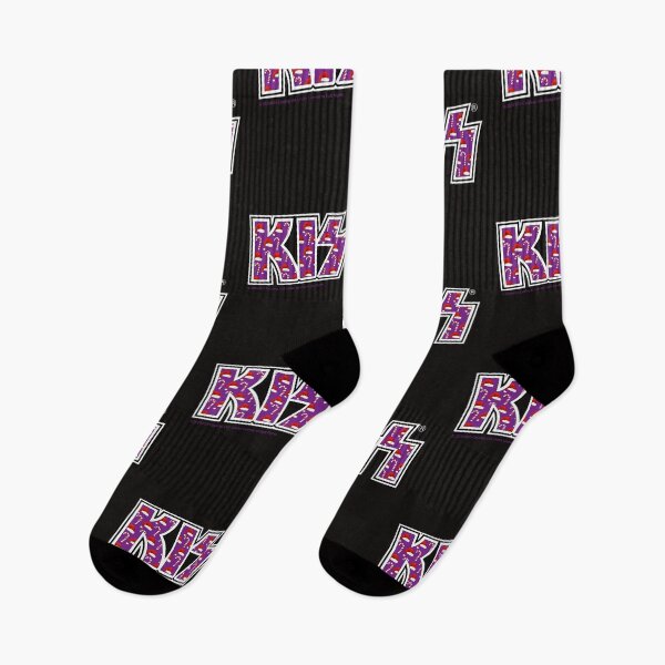 Item preview, KISS Ribbon Logo Navidad Morado designed and sold by Emma Kunz.